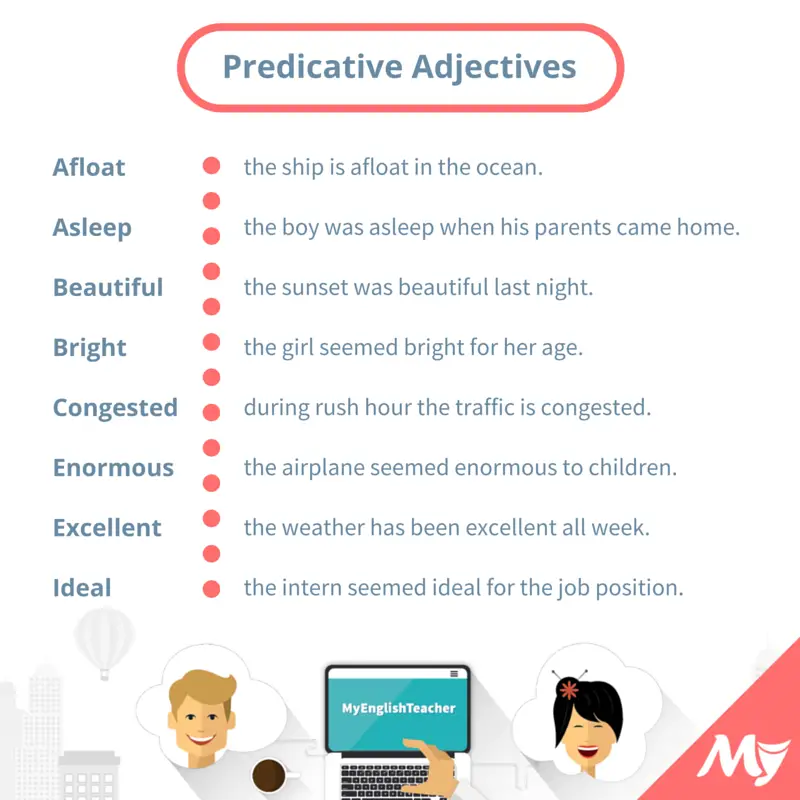 List Of Predicative Adjectives MyEnglishTeacher eu