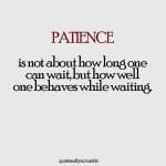 Patience meaning