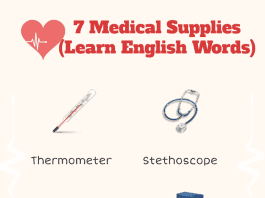7 Medical Supplies (Learn English Words)