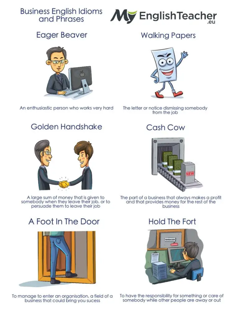 15 Business English Idioms and Phrases In Use [Image]