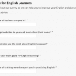 survey for English language learners