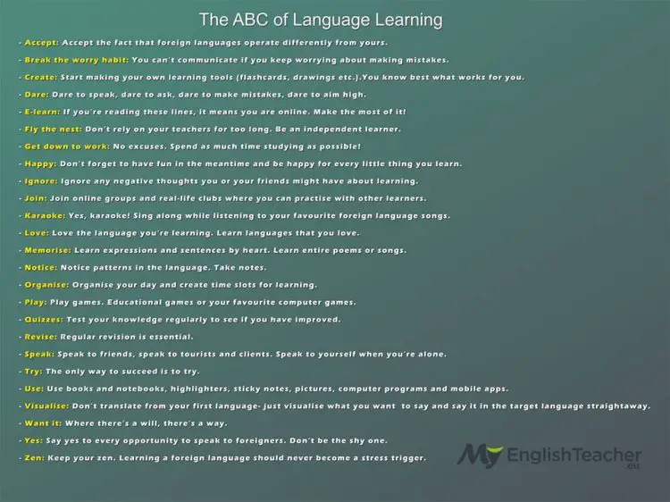 The ABC of Language Learning
