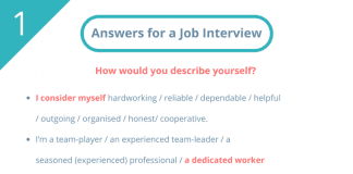 answers for job interviews tell me about yourself