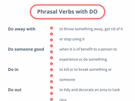phrasal verbs with do
