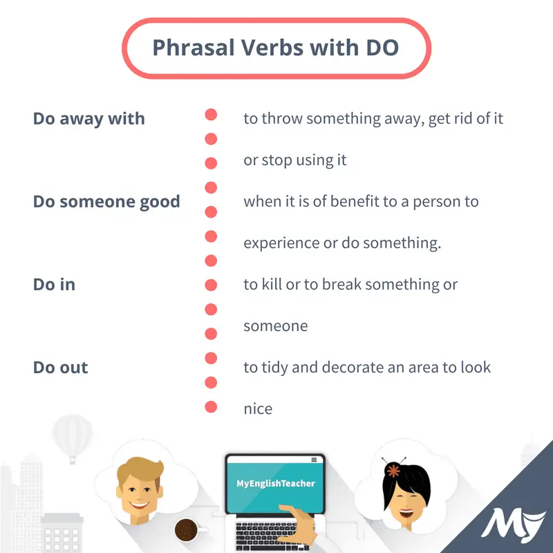 20 Phrasal Verbs with MAKE and DO