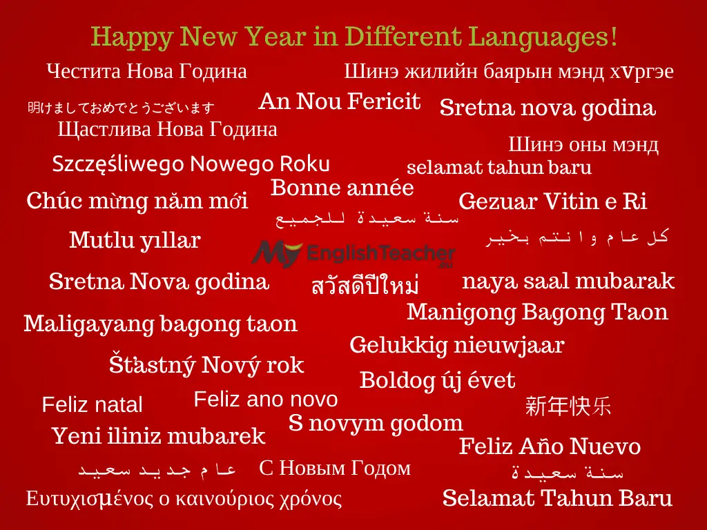 Happy New Year in Different Languages!