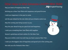 Other Ways to Wish a Happy New Year
