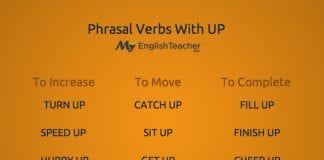 phrasal vebs with up