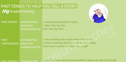 PAST TENSES TO HELP YOU TELL A STORY