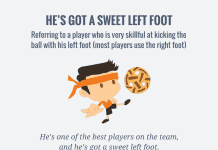 HE’S GOT A SWEET LEFT FOOT