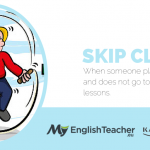 skip class english idiom
