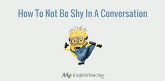 How to not be shy in a conversation