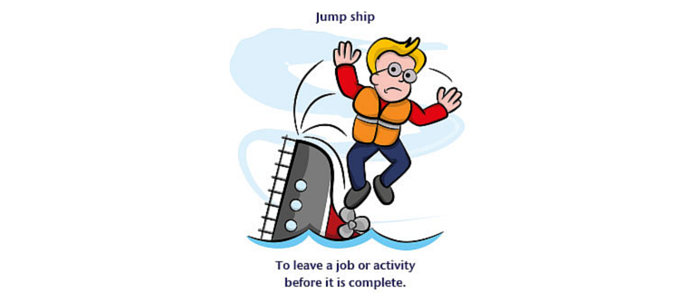 jump ship idiom