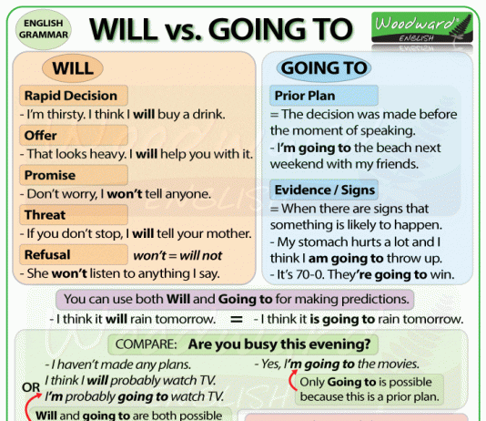 will vs going to