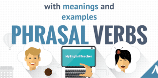 phrasal verbs list with meaning and examples