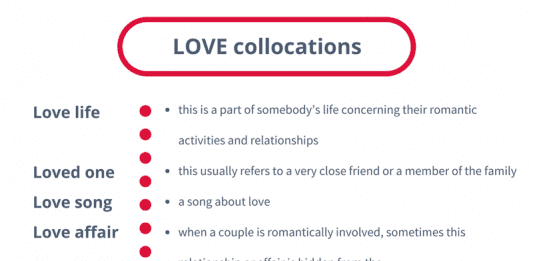 love collocations