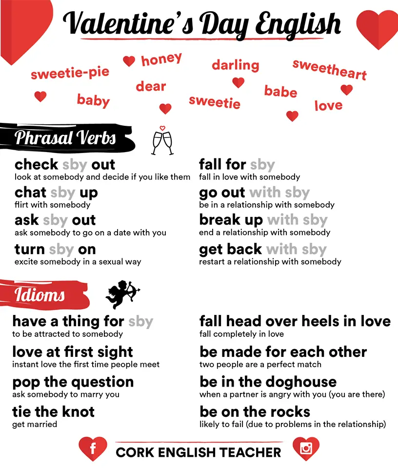 valentine's day vocabulary
