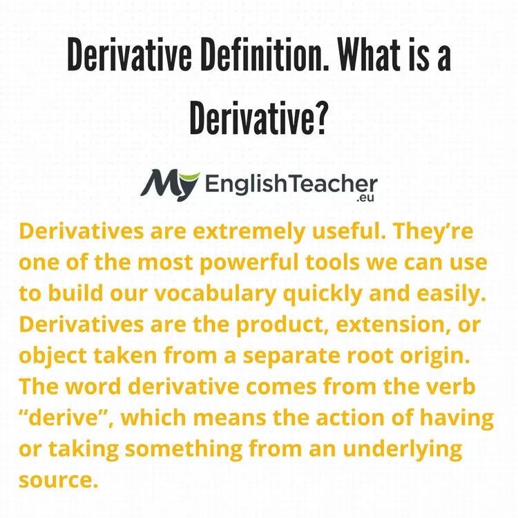 Derivative Definition