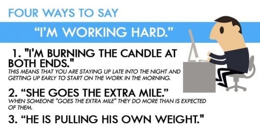 idioms for hard work