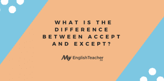 What is the difference between Accept and Except