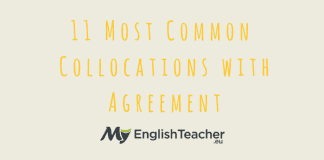 11 Most Common Collocations with Agreement