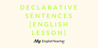 Declarative Sentences [English Lesson]
