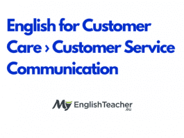 English for Customer Care › Customer Service Communication