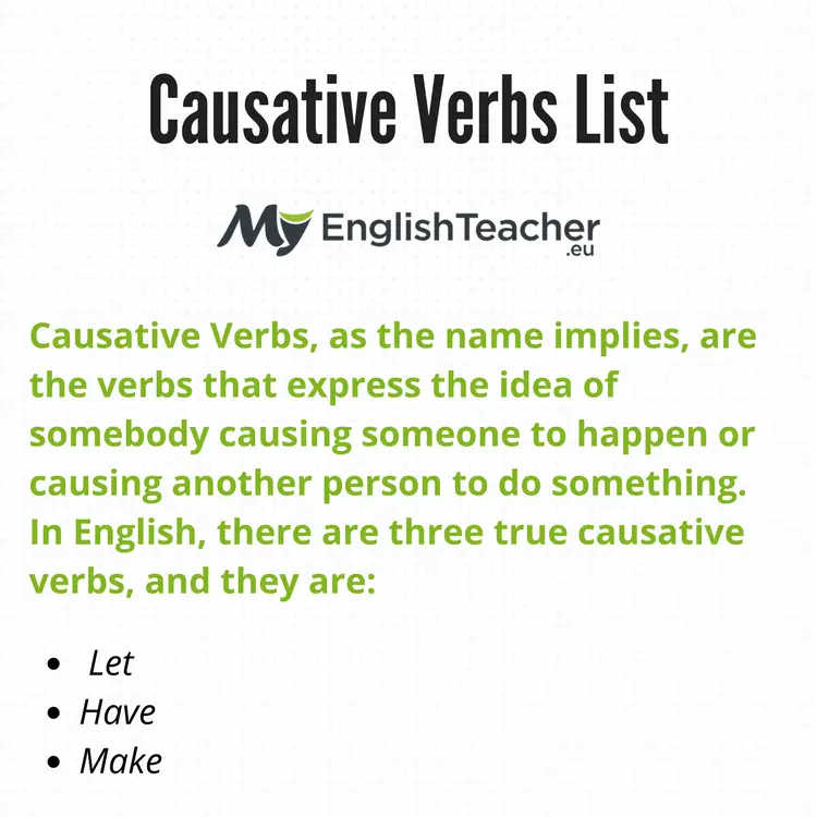 Causative Verbs List