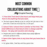 Collocations about Time