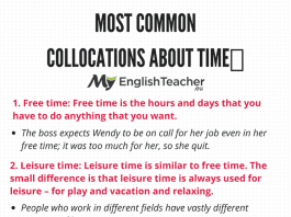 Collocations about Time