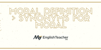 Moral Definition › Synonyms for Moral