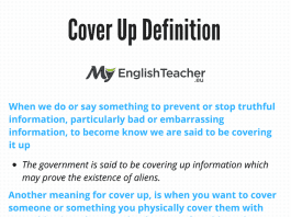 Cover Up Definition