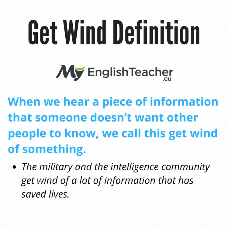 Get Wind Definition