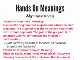 Hands On Meanings