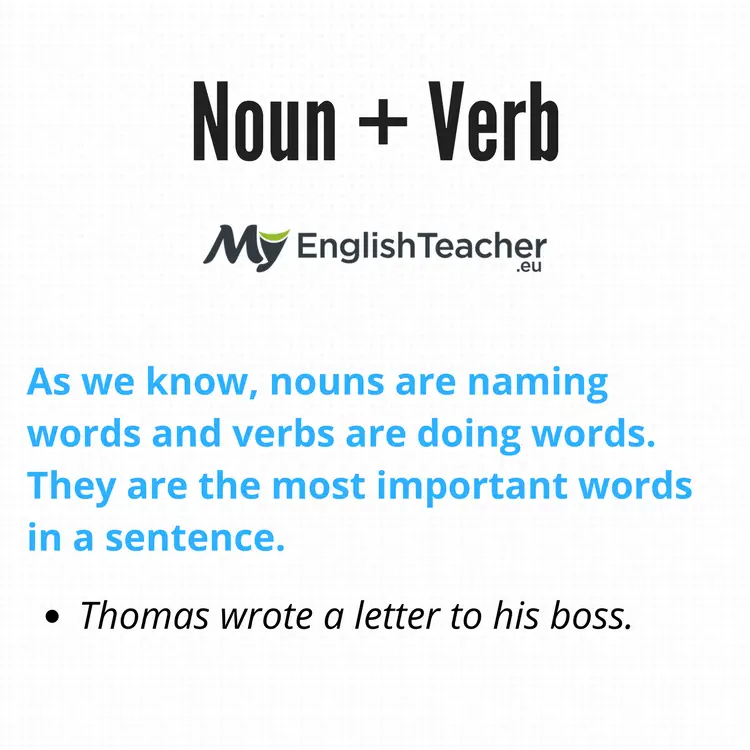 Noun + Verb - MyEnglishTeacher.eu