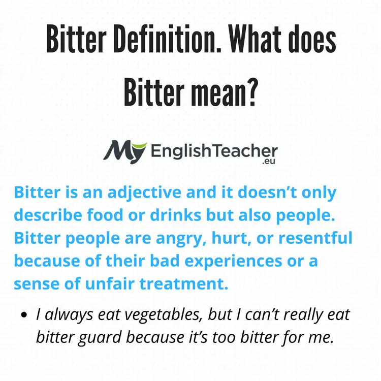 Bitter Definition