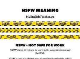NSFW Abbreviations, Full Forms, Meanings and Definitions
