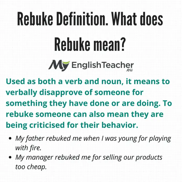 Rebuke Definition