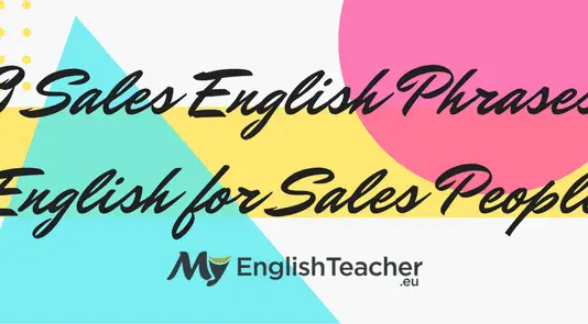 Sales English Phrases