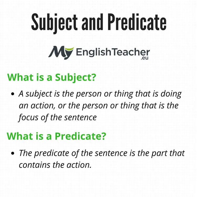 Subject And Predicate MyEnglishTeacher eu Blog