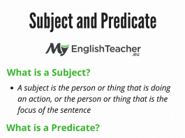 Subject and Predicate