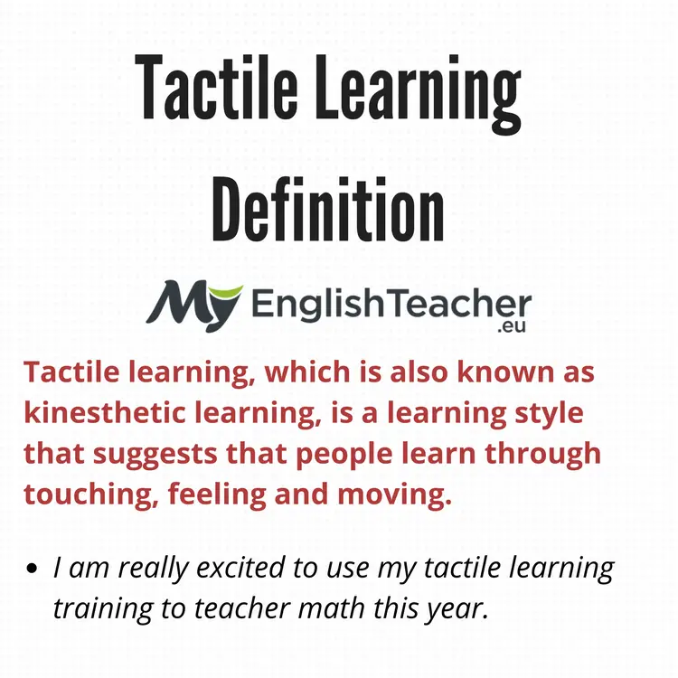 Tactile Learning Definition