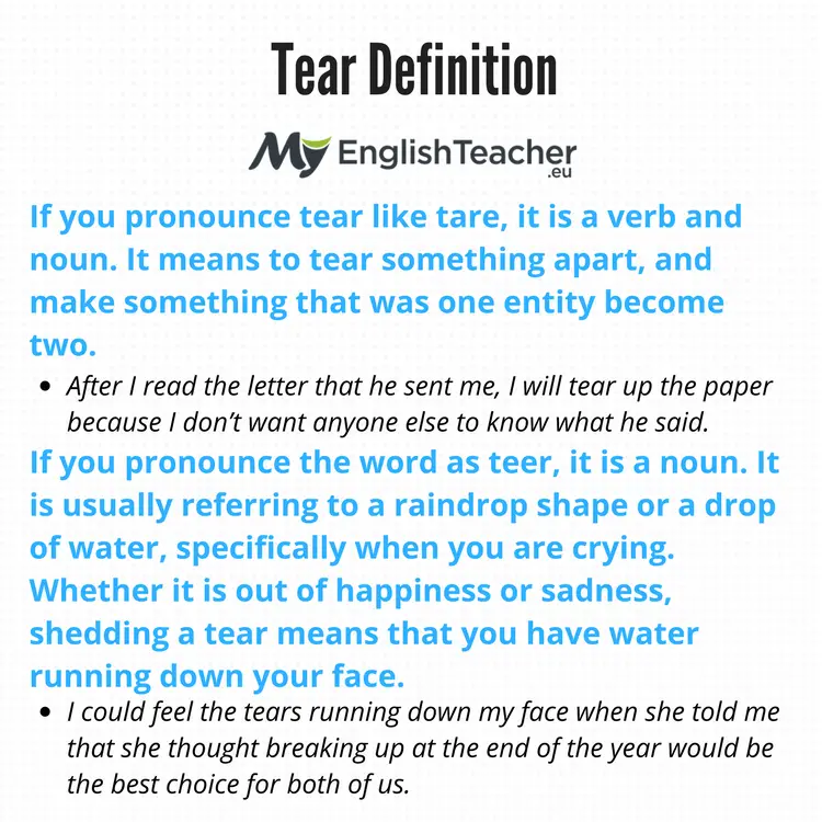 Tear Definition