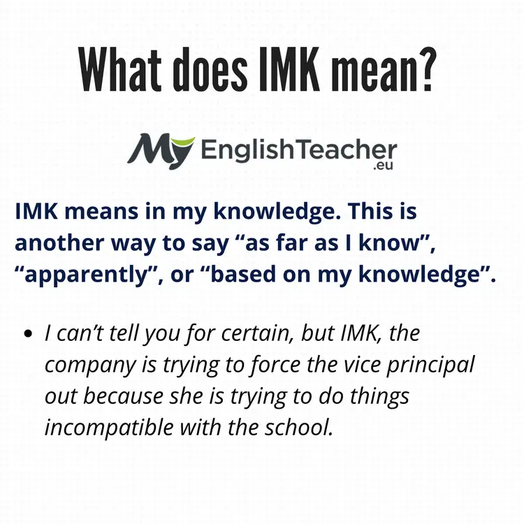 Imk Meaning Snapchat
