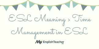 ESL Meaning › Time Management in ESL