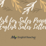 English for Sales People ›› English Sales Letter