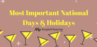 Most Important National Days & Holidays