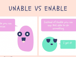 Unable vs enable