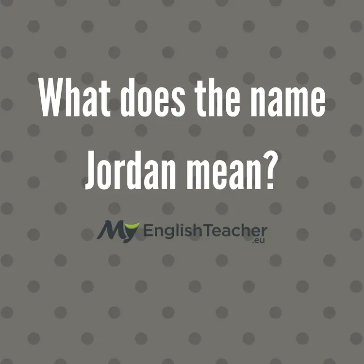 What does name Jordan