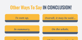 other ways to say in conclusion